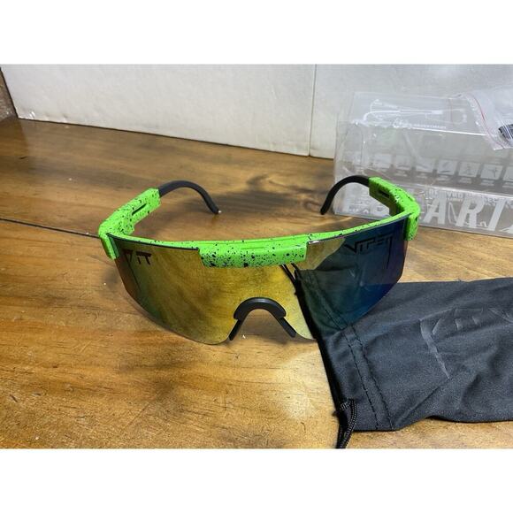 Pit Viper Polarized Sunglasses Speckled Green - Picture 2 of 6